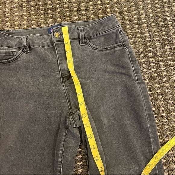 Blue Spice black faded high waist skinny denim jeans, 5 pockets, zipper fly, 11. - Picture 10 of 12